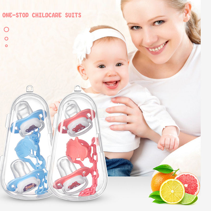 Silikon-Baby-Schnuller-Set