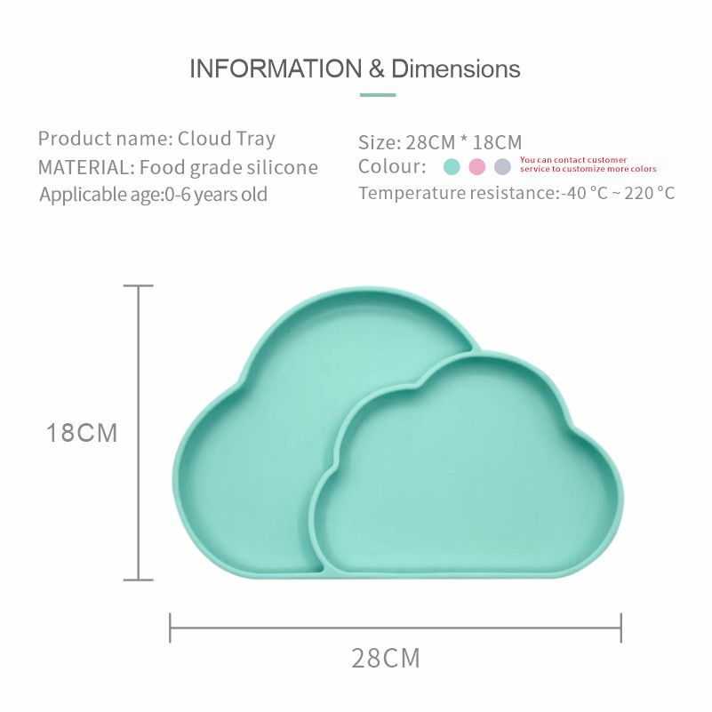 Wolken Silikonteller